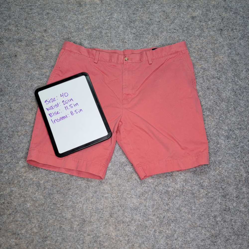 Polo Ralph Lauren Mens Shorts Size 40 Coral Pink Casual‎ Chino